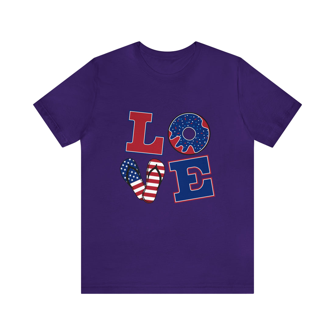 Unisex Jersey American Love Tee