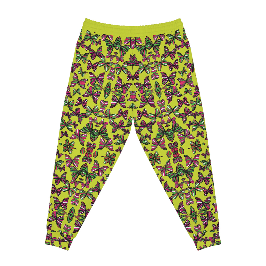 Lime Butterflies Kaleidoscope AOP Joggers