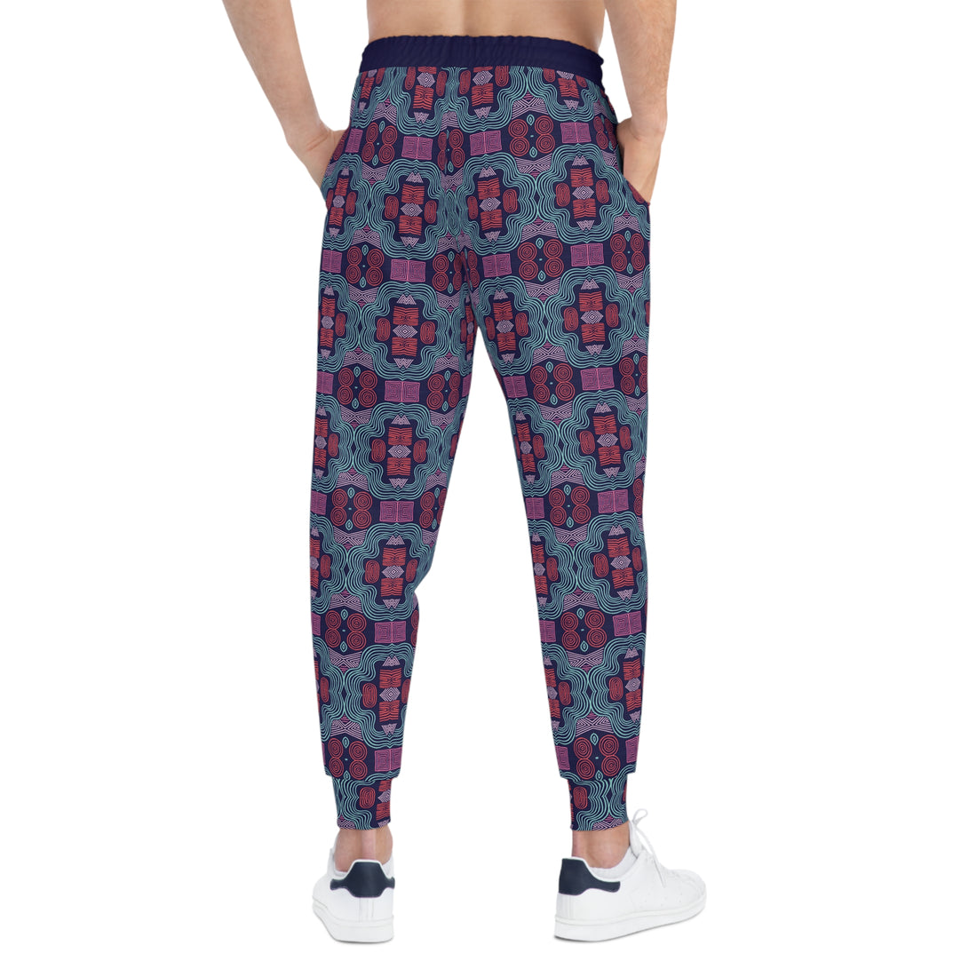 Ink Geometric Print Unisex Joggers