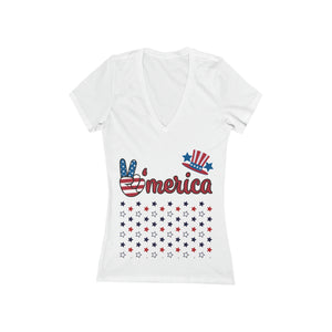 Women's Jersey American V-Neck Tee