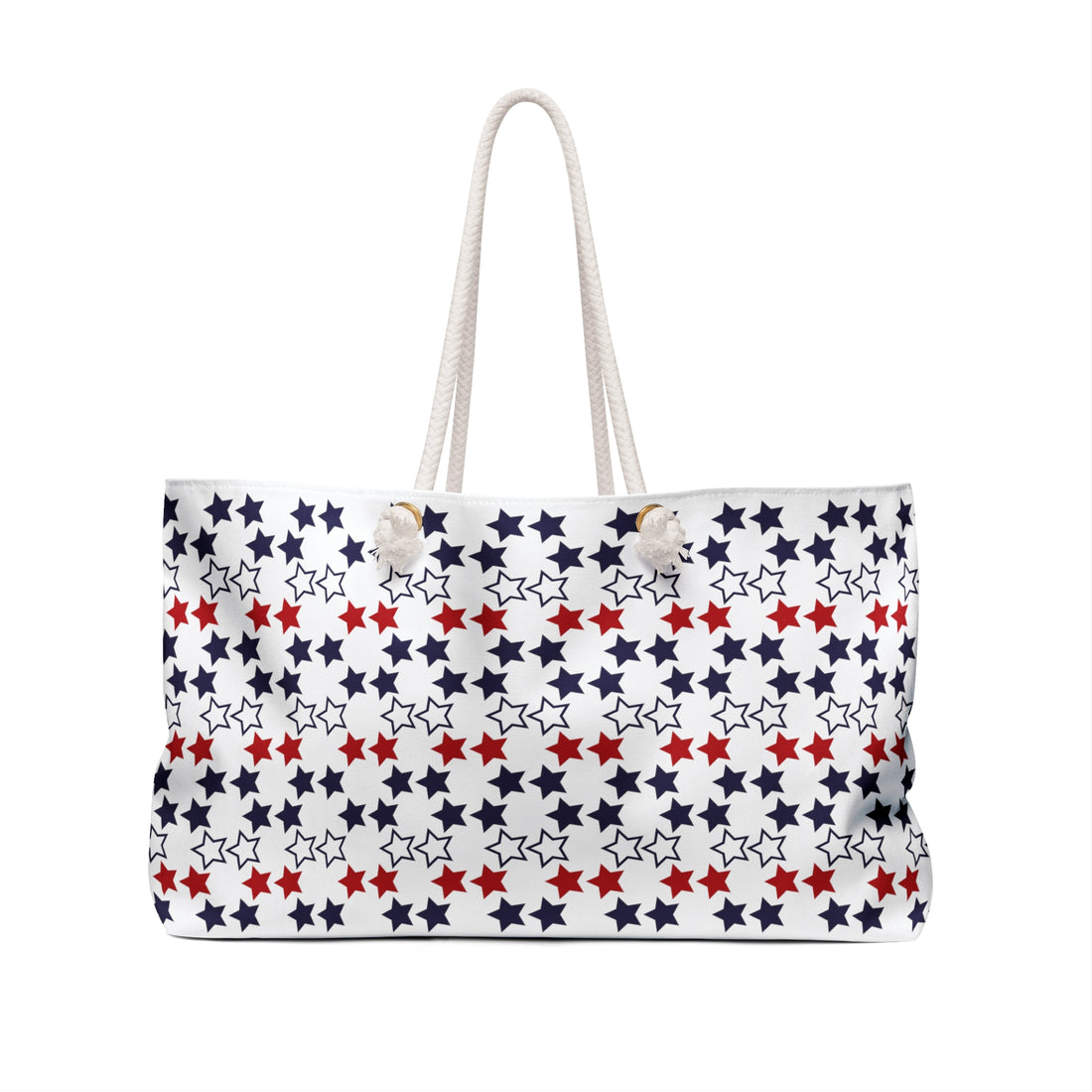 White Starry Weekender Tote Bag