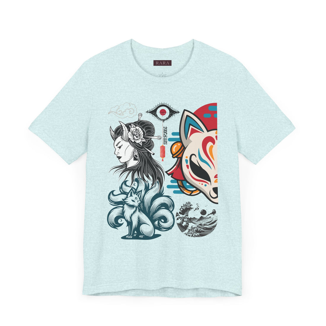 Japanese Kitsune Unisex Jersey Tee