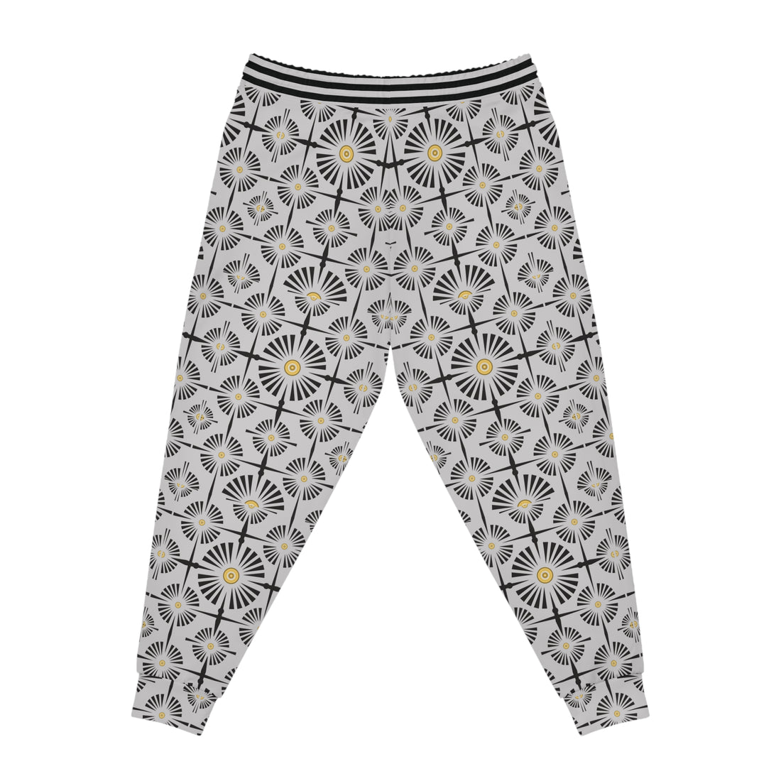 Slate Wheels & Spokes Print Unisex Joggers