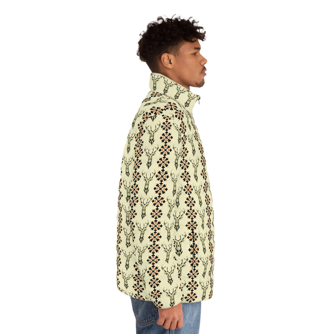 Cream Stag Galore Ott Men's Puffer Jacket