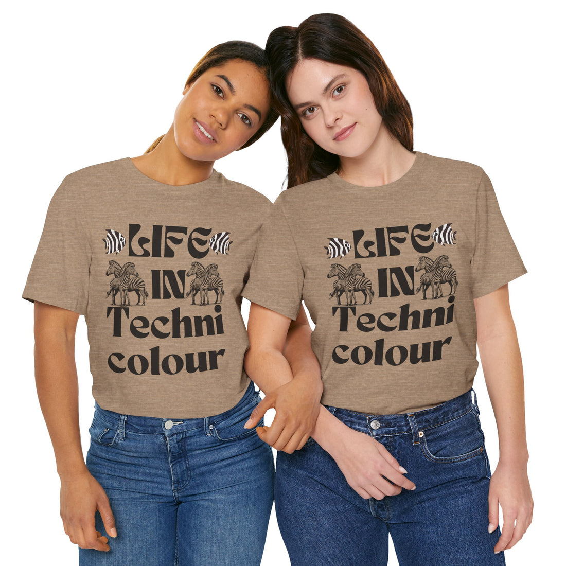 Life In Colour Typography Unisex Jersey Tee