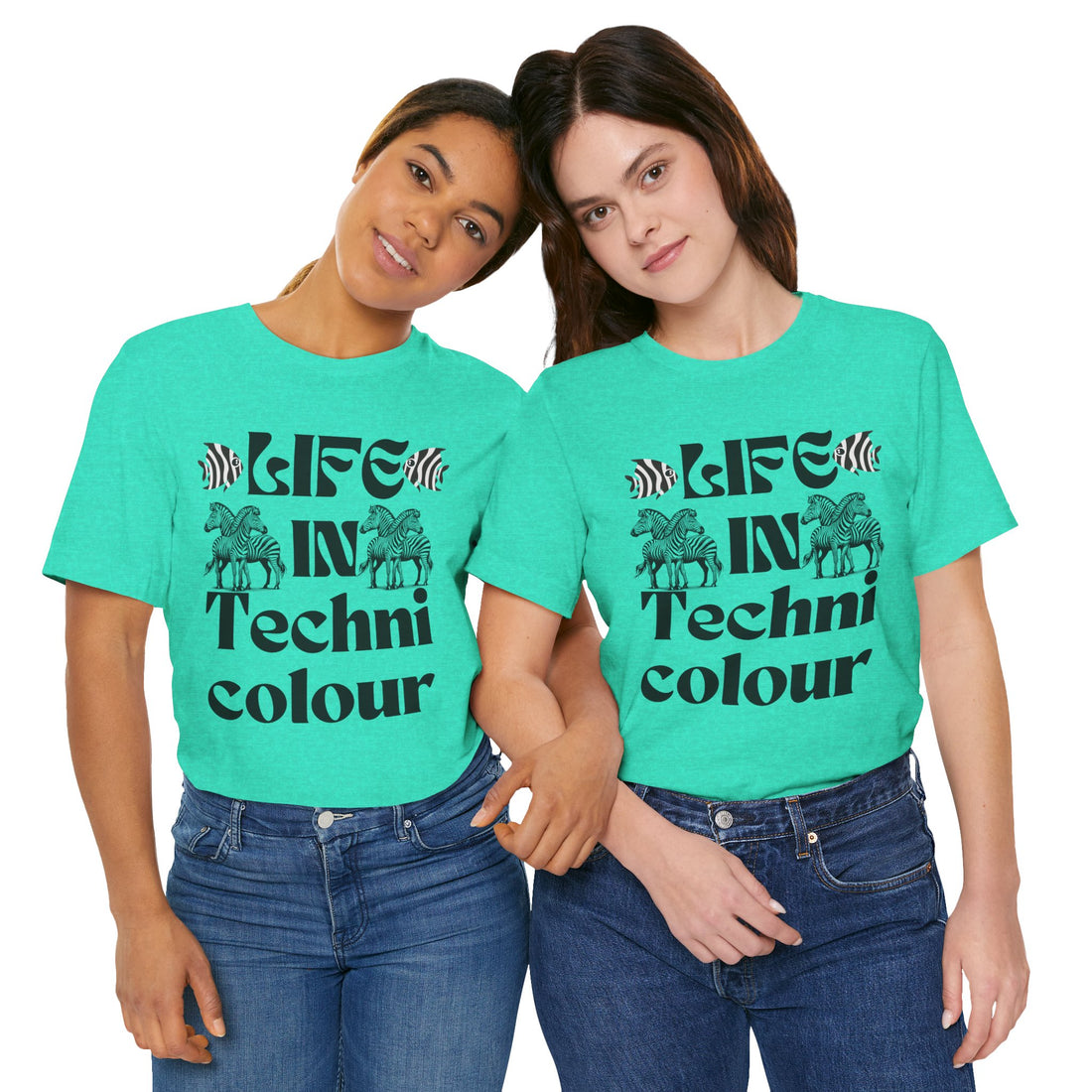 Life In Colour Typography Unisex Jersey Tee