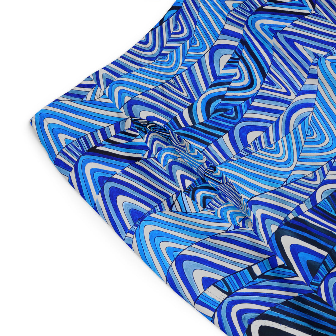 slate sonic waves print board shorts for men