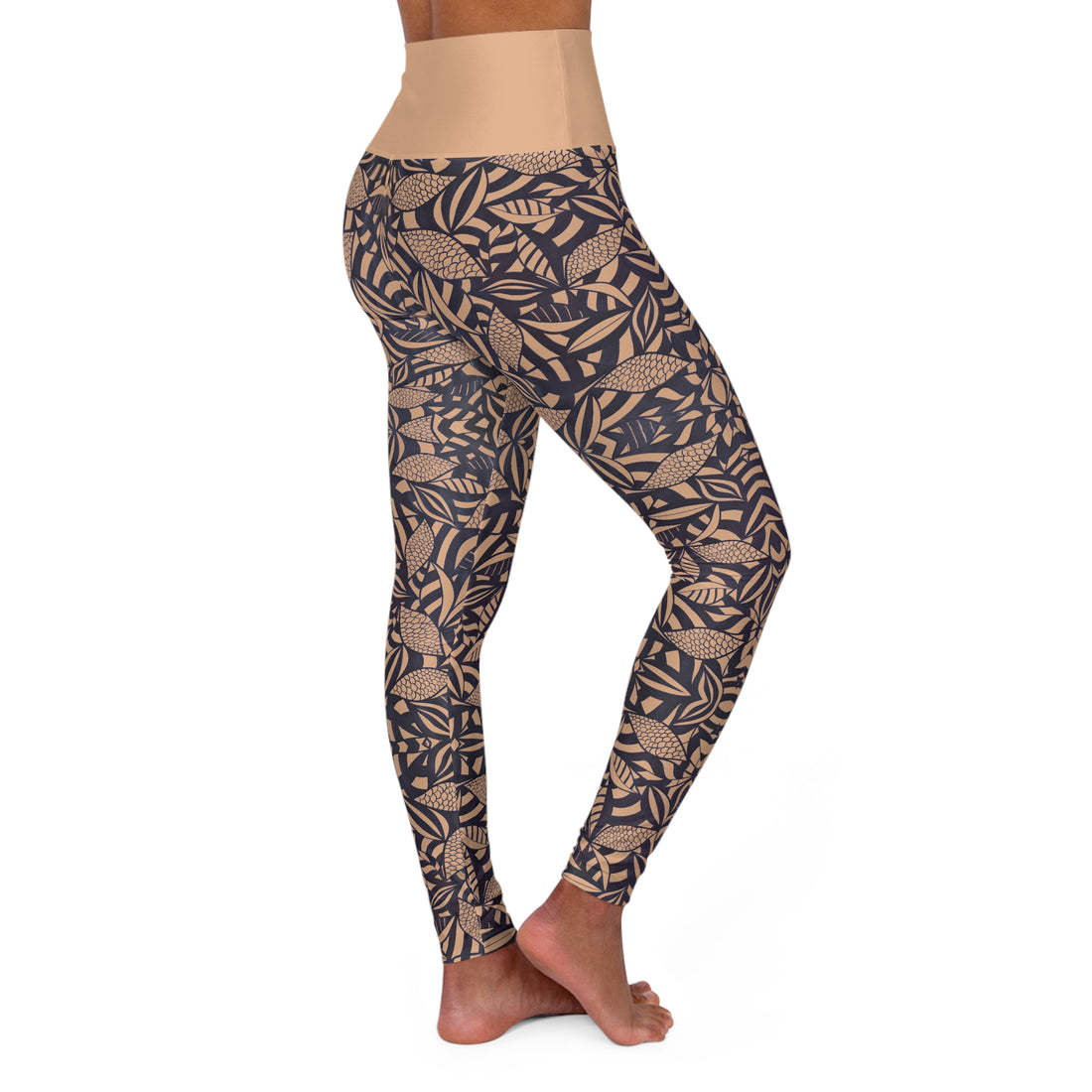 Tumbleweed Tropical Minimalist Yoga Leggings