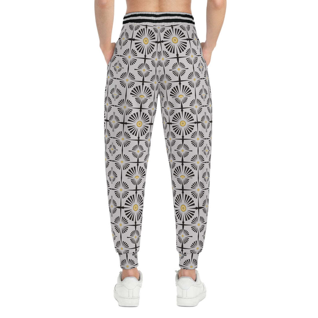 Slate Wheels & Spokes Print Unisex Joggers