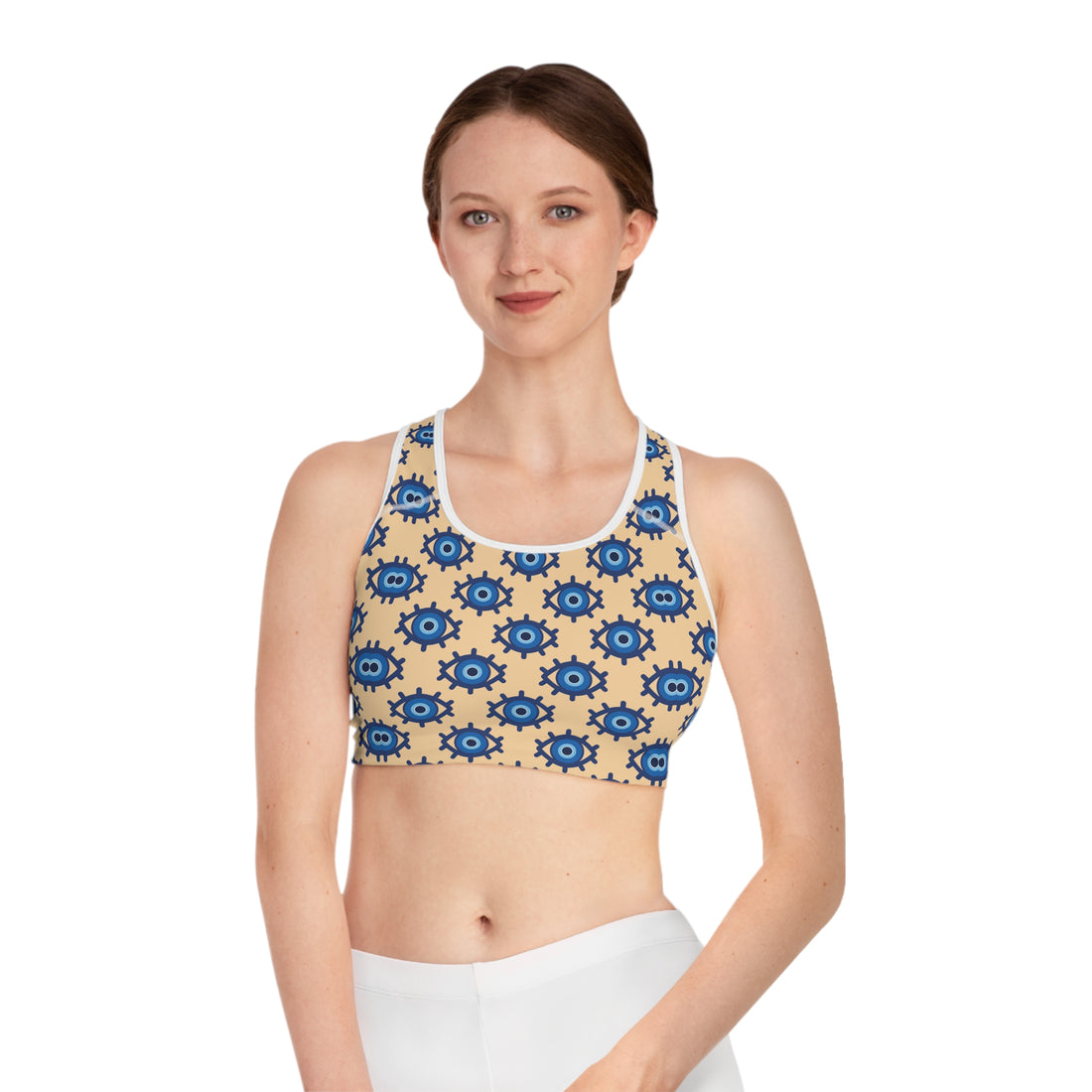 Tuscan Evil Eye (AOP) Sports Bra