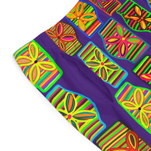 Purple Deco Print Men's Board Shorts (AOP)