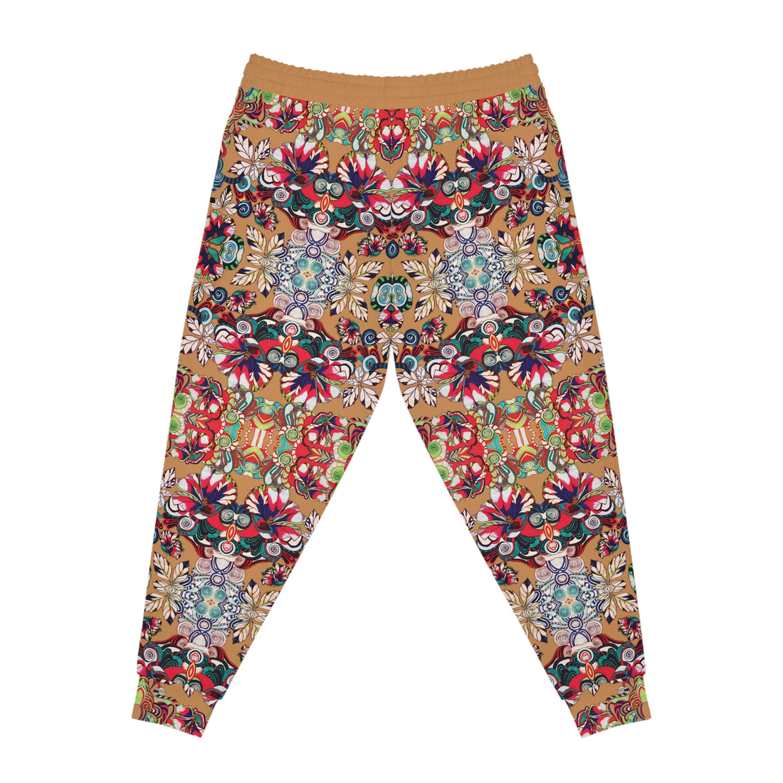 Mocha Graphic Floral Pop AOP Joggers