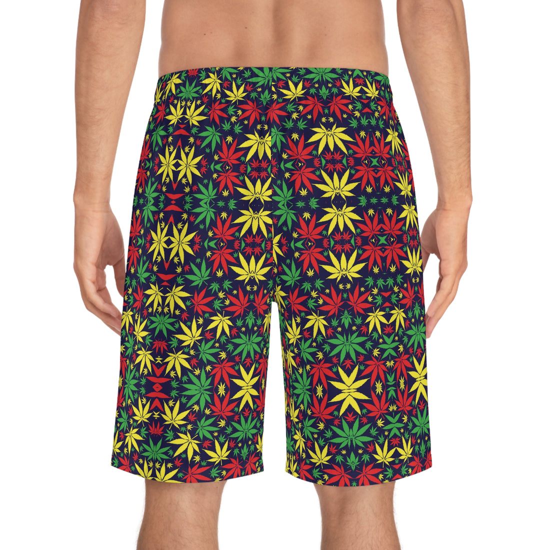 Ink Rasta Toned Men's Board Shorts (AOP)