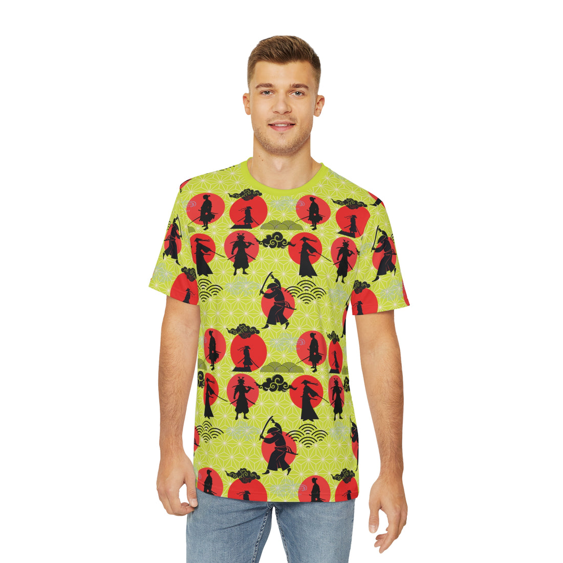 Lime Samurai Men's Polyester Tee (AOP)