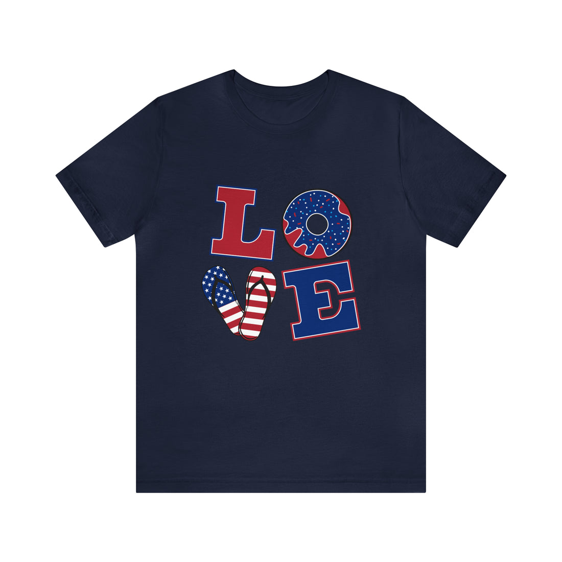 Unisex Jersey American Love Tee