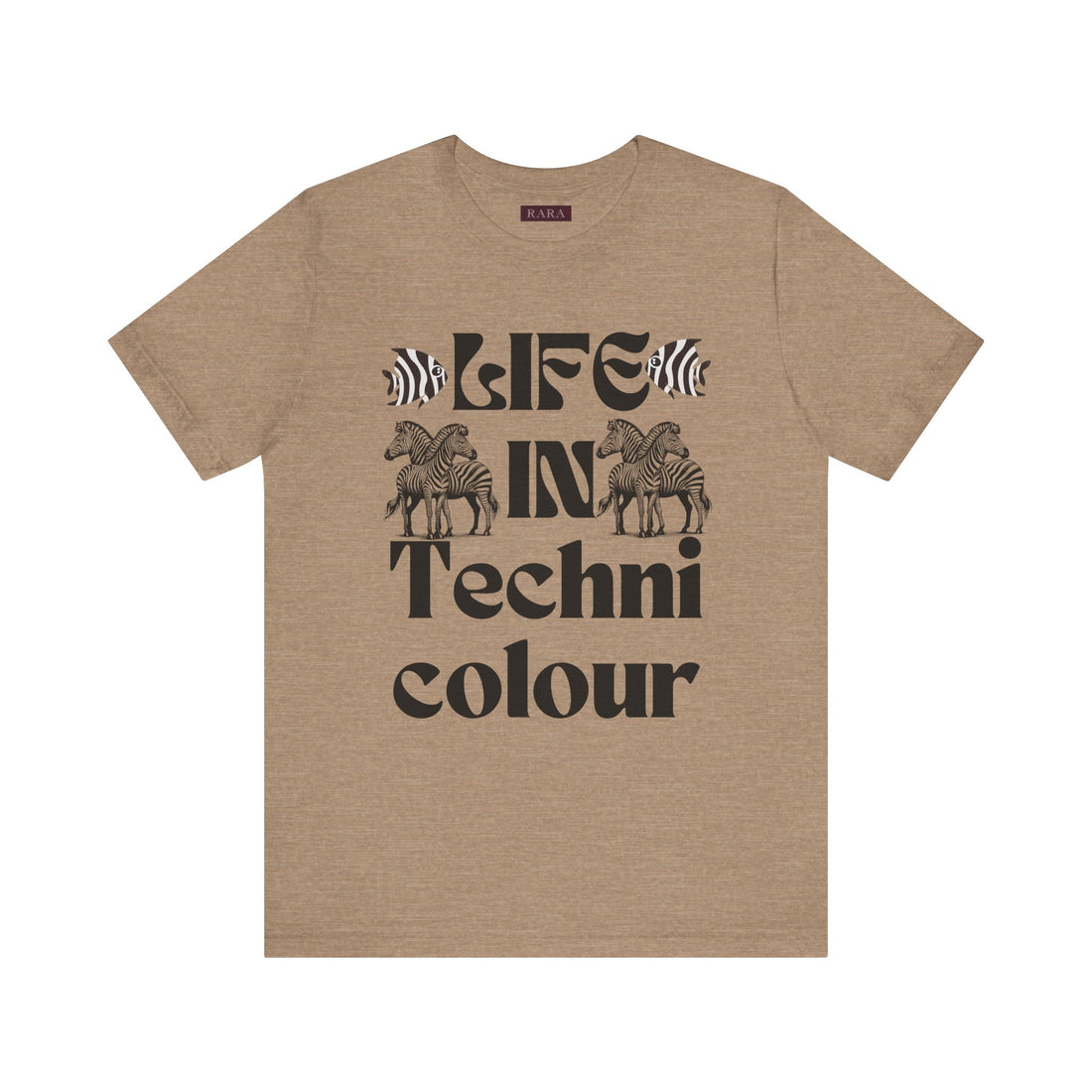 Life In Colour Typography Unisex Jersey Tee