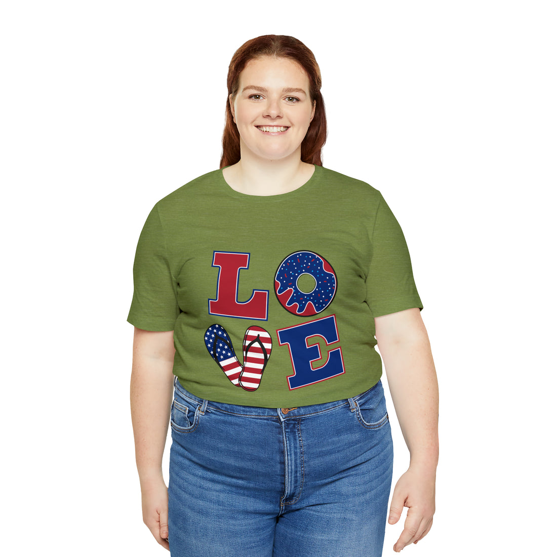 Unisex Jersey American Love Tee