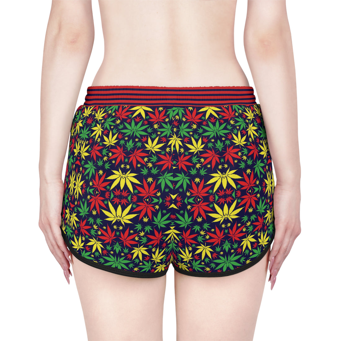 Ink Tropical Rasta Toned Relaxed Gym Shorts