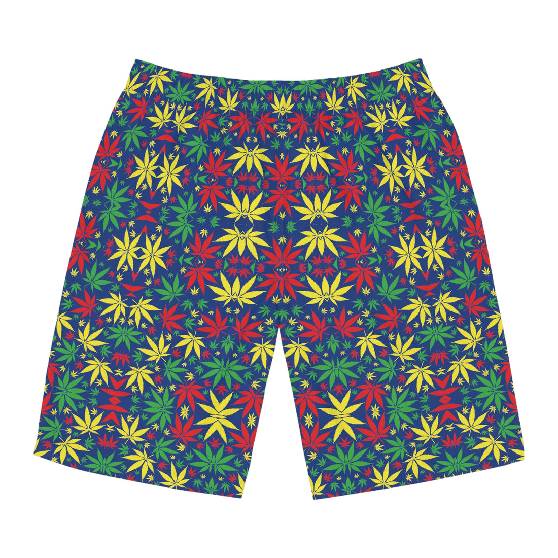 Blue Rasta Toned Men's Board Shorts (AOP)