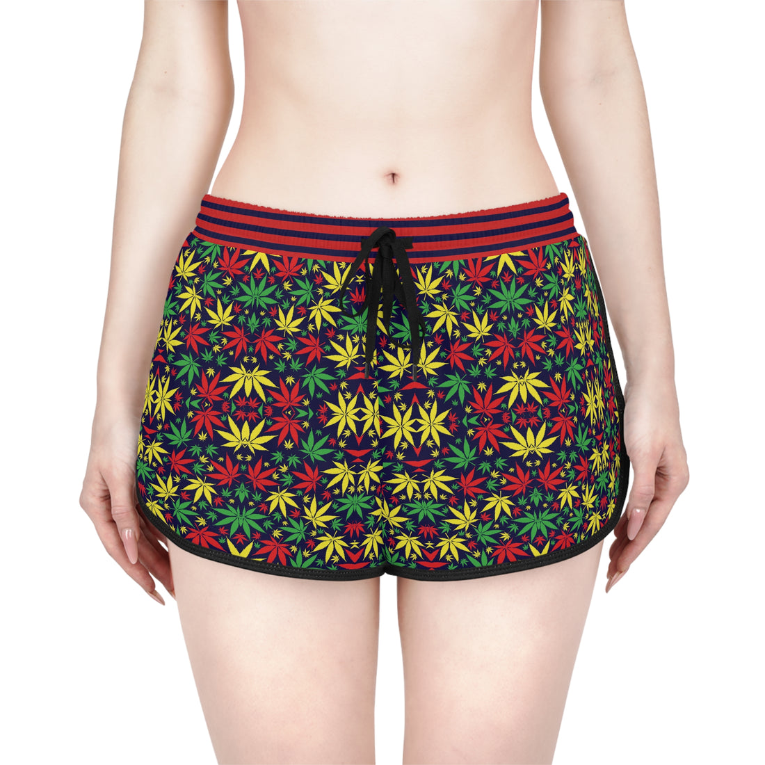 Ink Tropical Rasta Toned Relaxed Gym Shorts