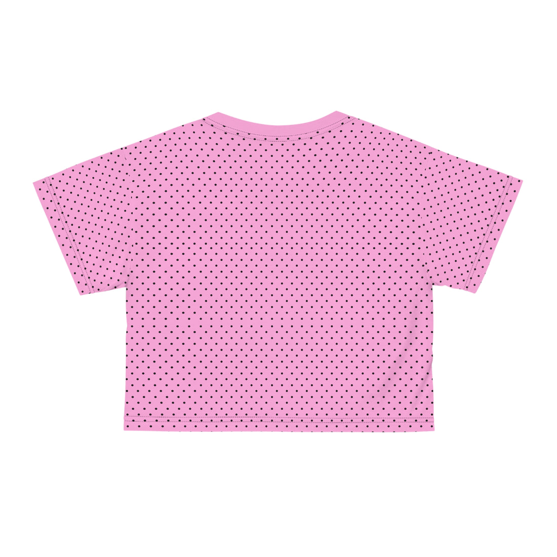 Muted Pink Red Eve Core AOP Crop Tee