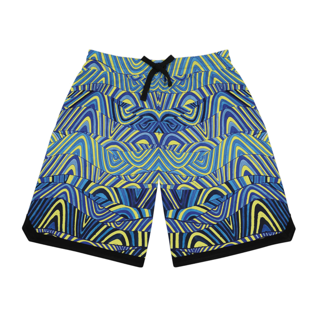 Canary Sonic Basketball Rib Shorts (AOP)