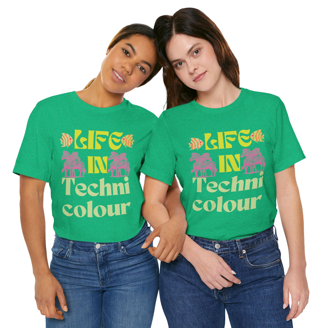 Life In Colour Typography Unisex Jersey Tee