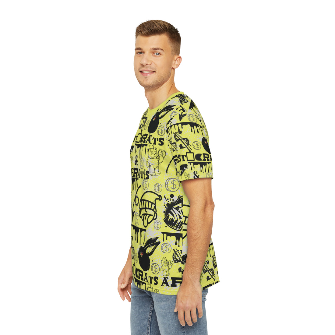 Canary Graphic Polar Men's Polyester Tee (AOP)