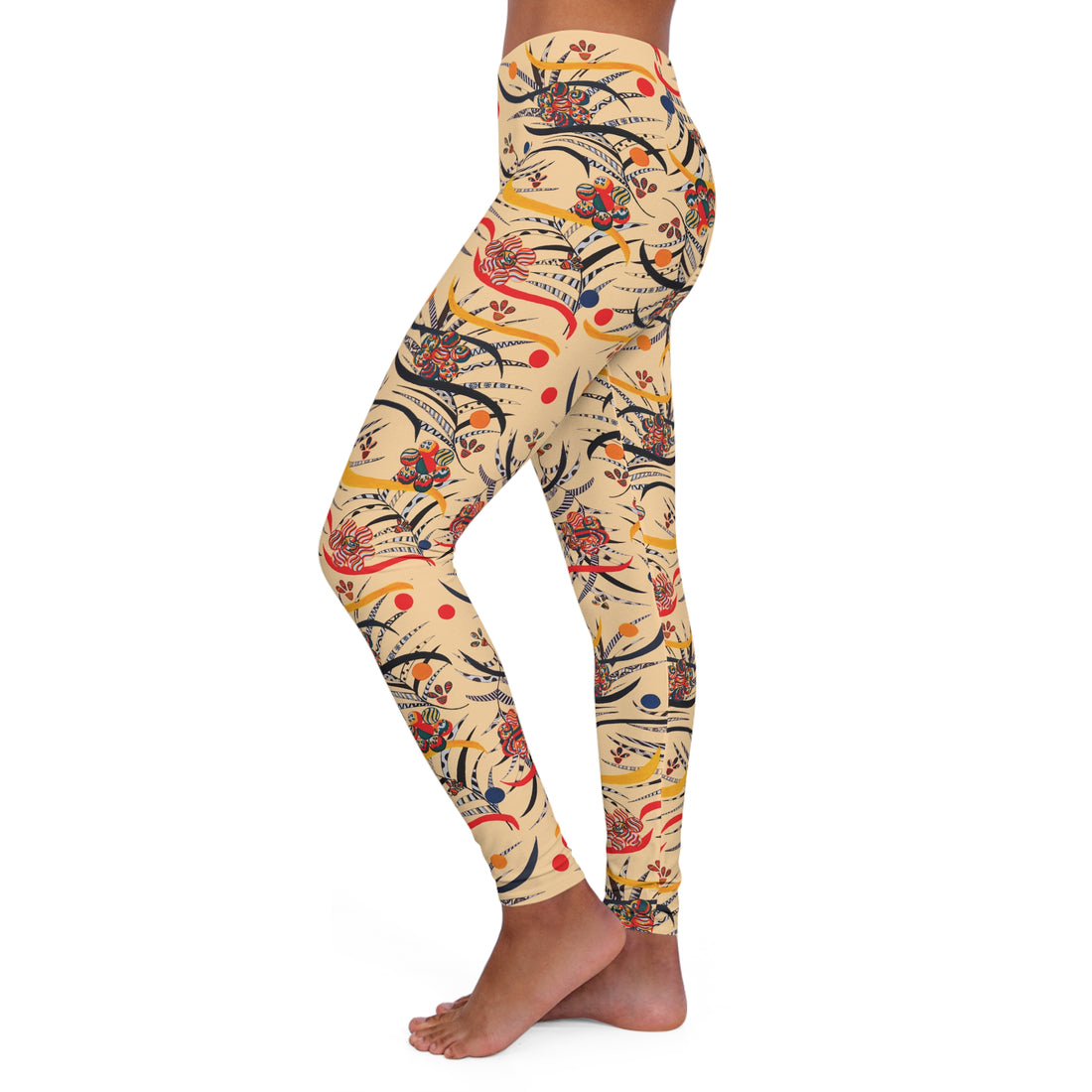 Tuscan Wilderness Print Spandex Leggings