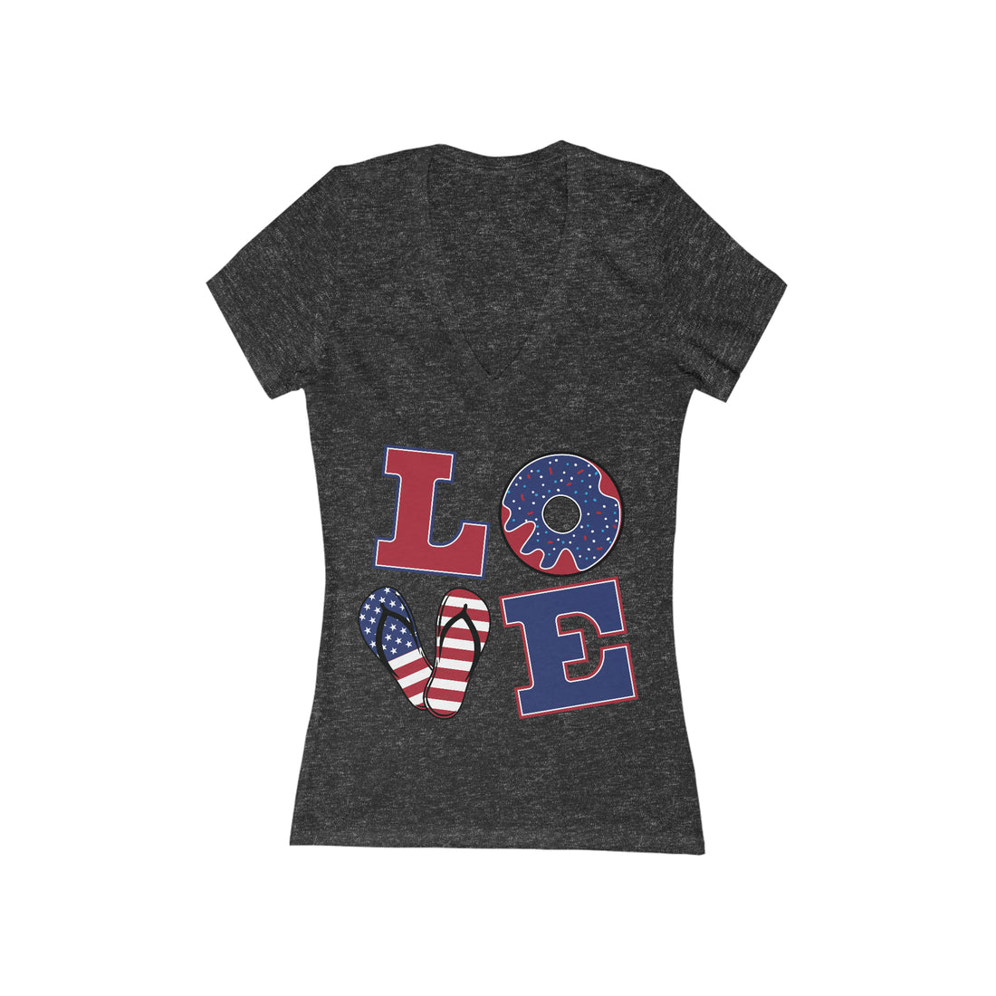 Women's Jersey LOVE V-Neck Tee