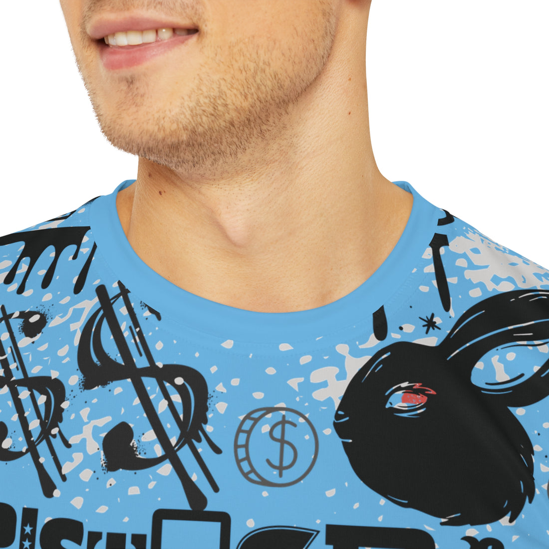 Sky Graphic Polar Men's Polyester Tee (AOP)