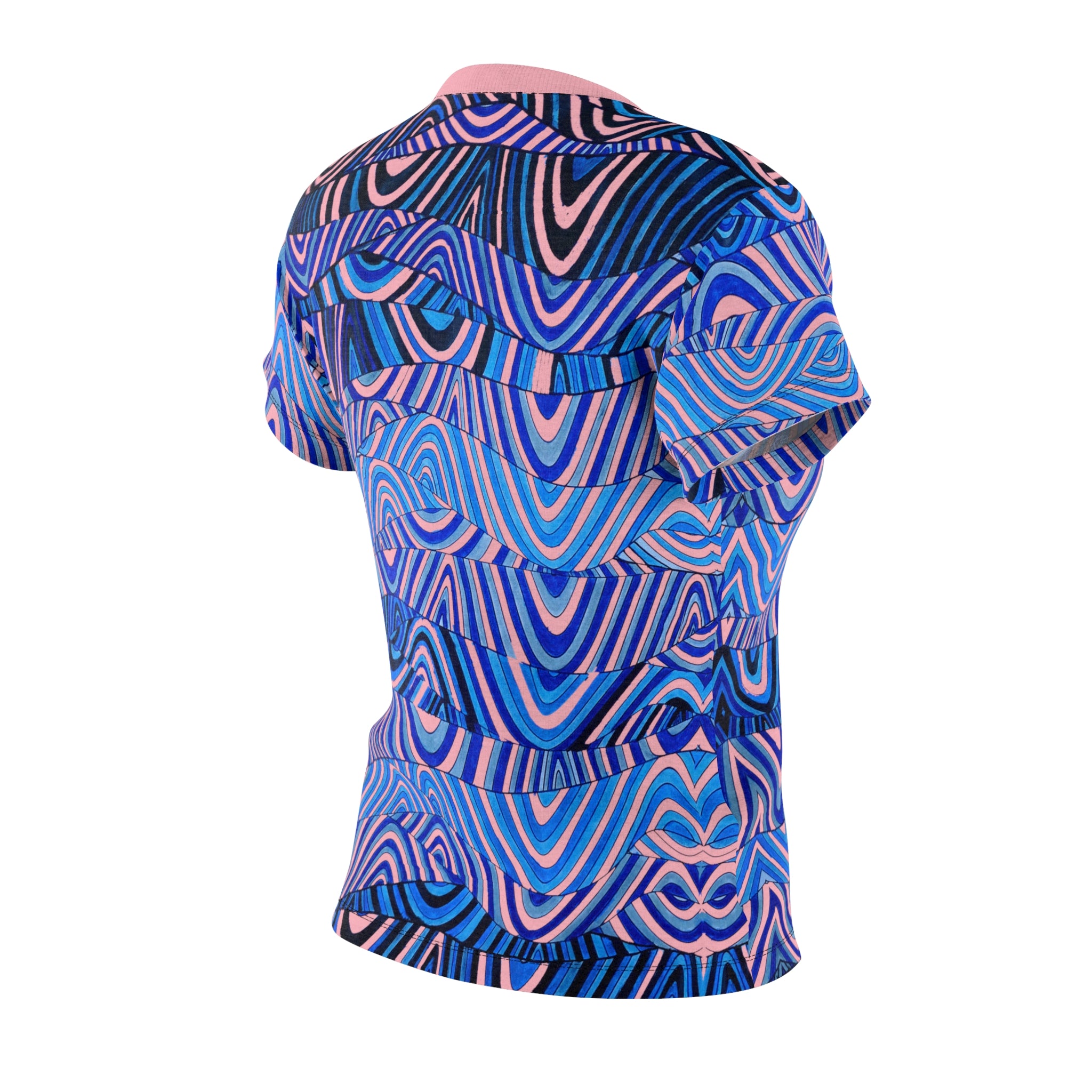 Blush Sonic AOP Women's Cap Sleeves T-shirt