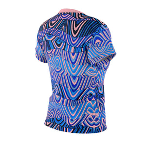 Blush Sonic AOP Women's Cap Sleeves T-shirt
