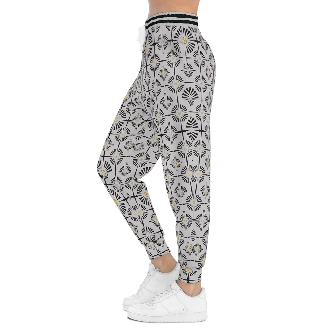 Slate Wheels & Spokes Print Unisex Joggers