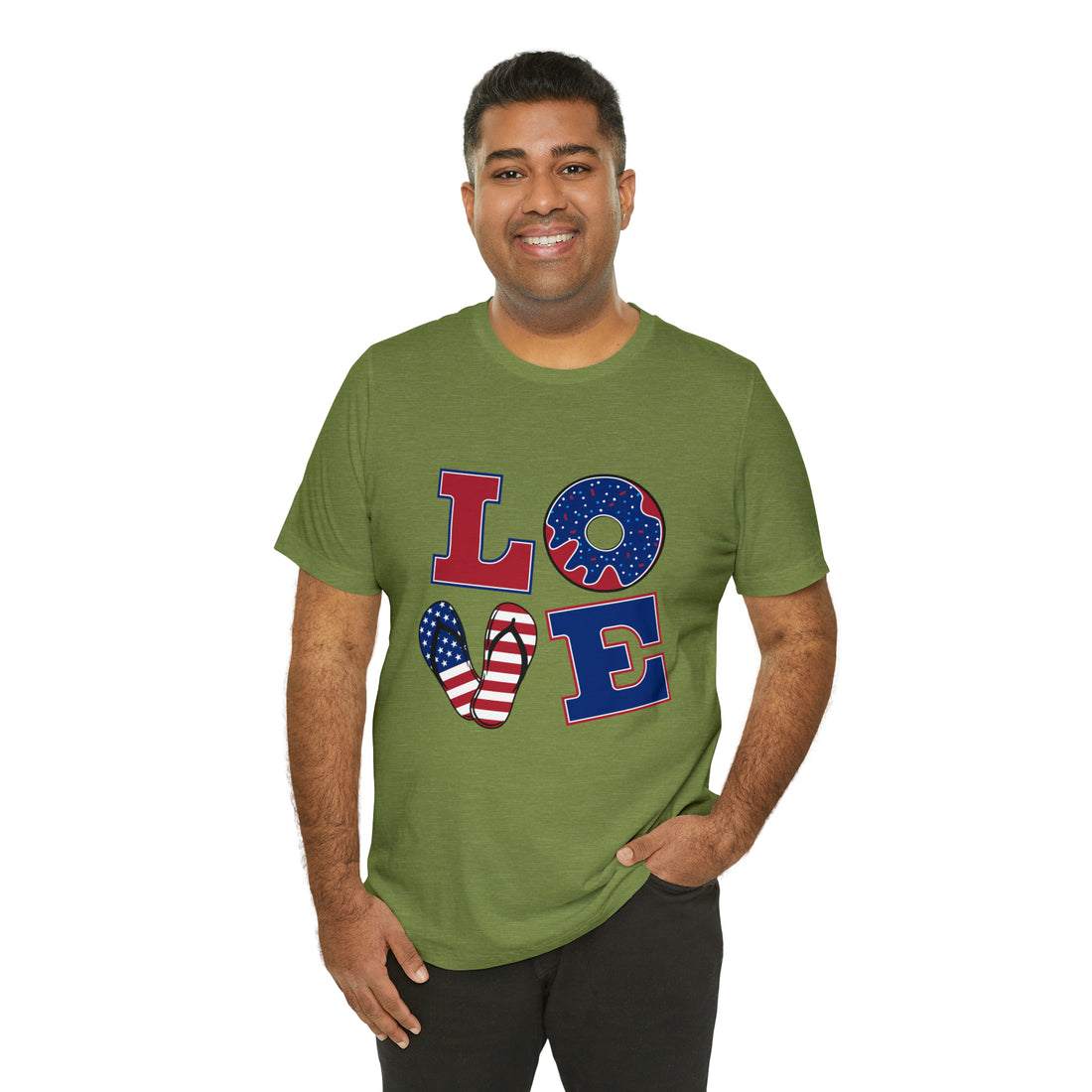 Unisex Jersey American Love Tee