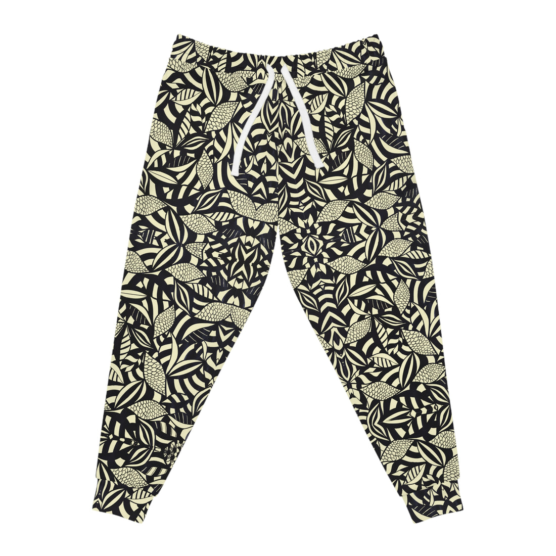 Cream Tropical Minimalist Unisex Joggers