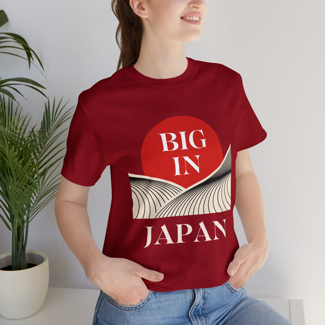 Unisex Big In Japan Typography Jersey Tee