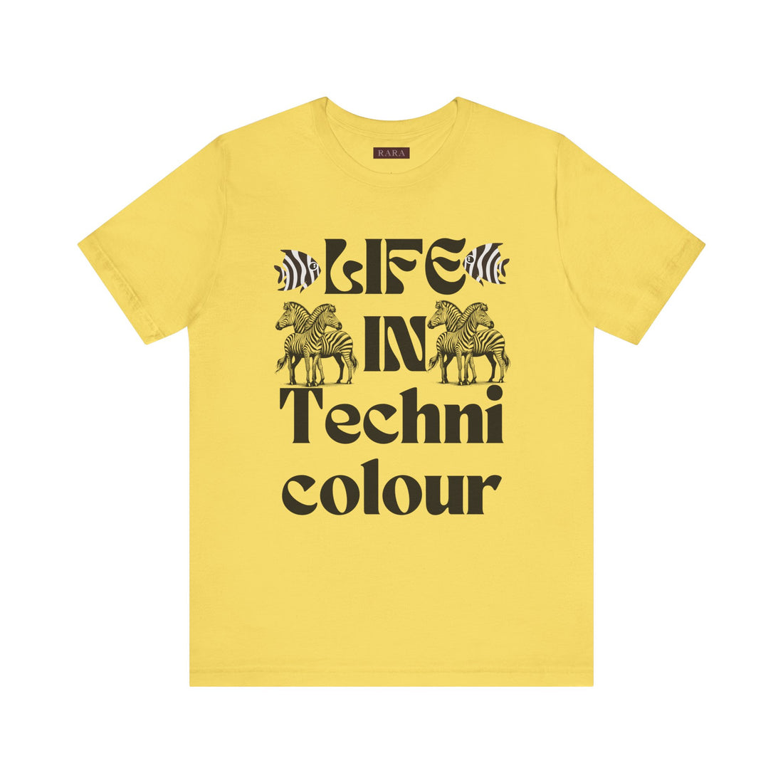 Life In Colour Typography Unisex Jersey Tee