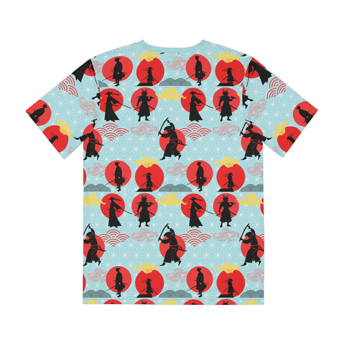 Icy Blue Samurai Men's Polyester Tee (AOP)