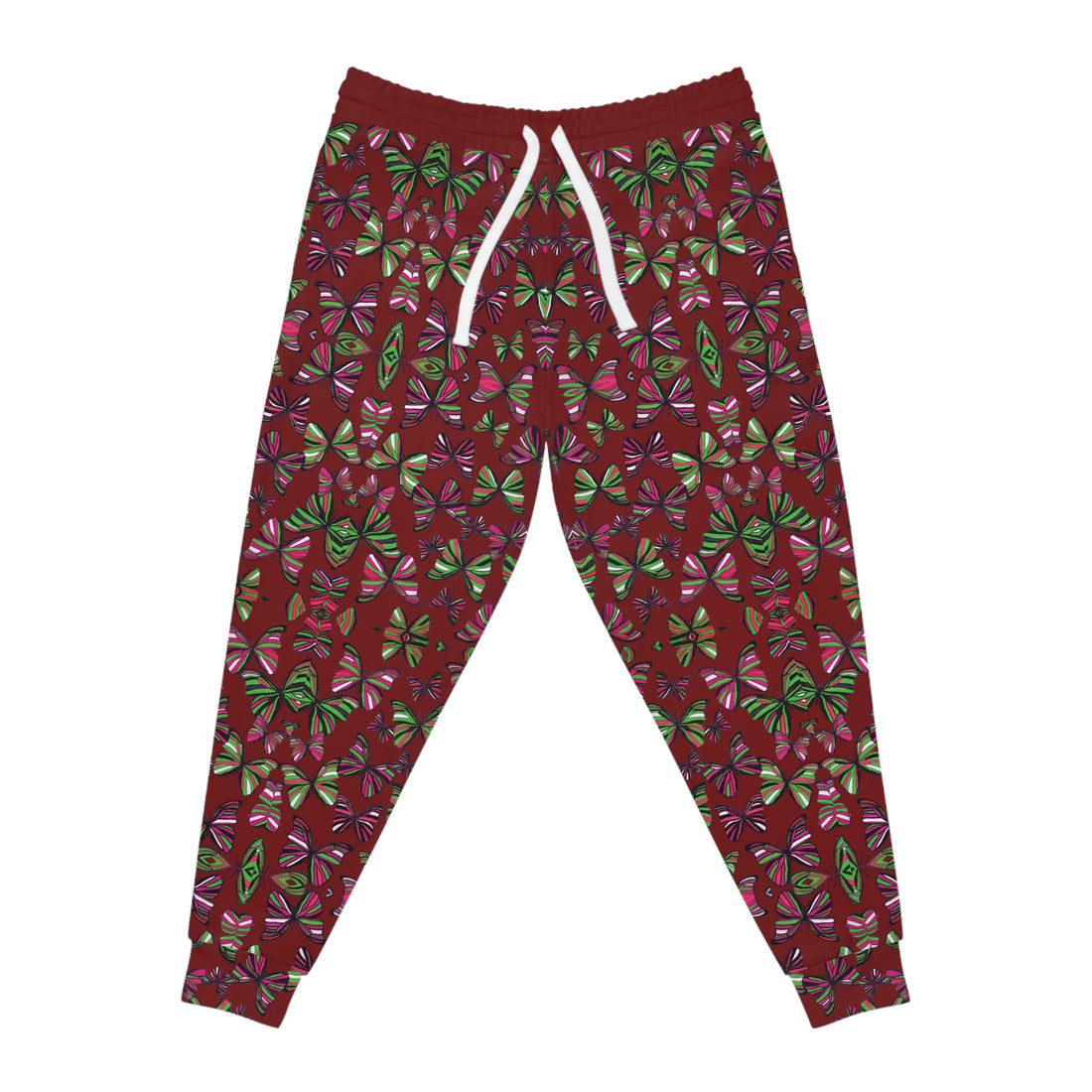 Marsala Butterflies Kaleidoscope AOP Joggers