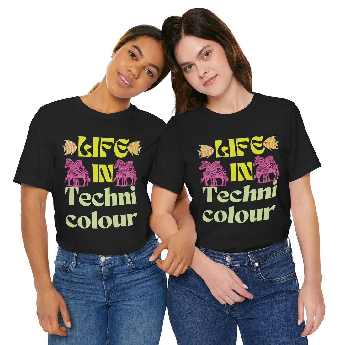 Life In Colour Typography Unisex Jersey Tee