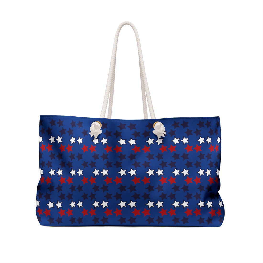 Royal Blue Starry Weekender Tote Bag