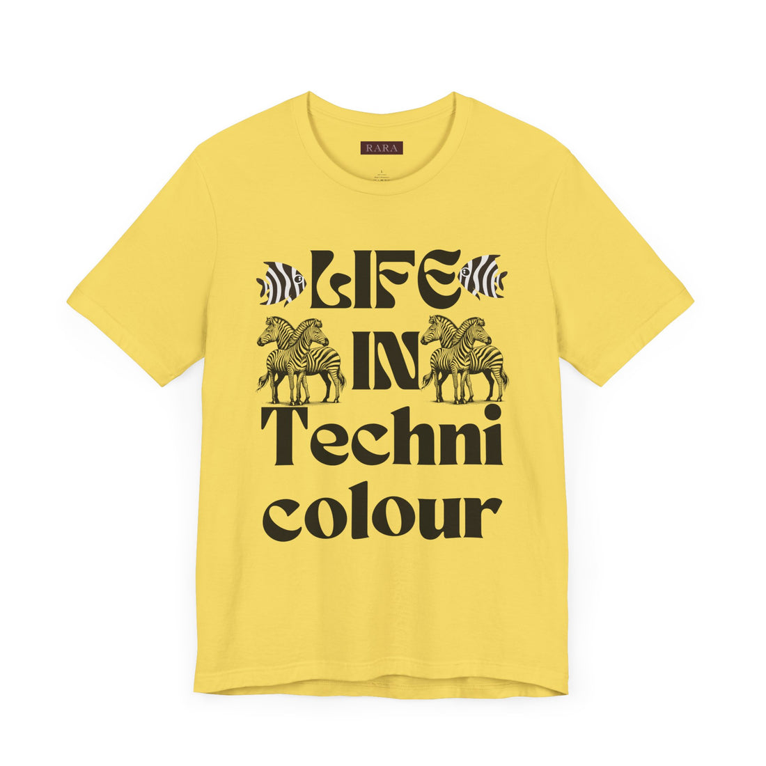 Life In Colour Typography Unisex Jersey Tee