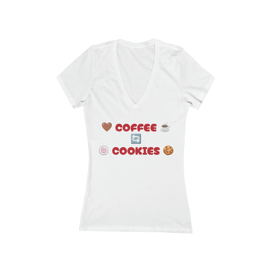 Women's Jersey Coffee Lover V-Neck Tee