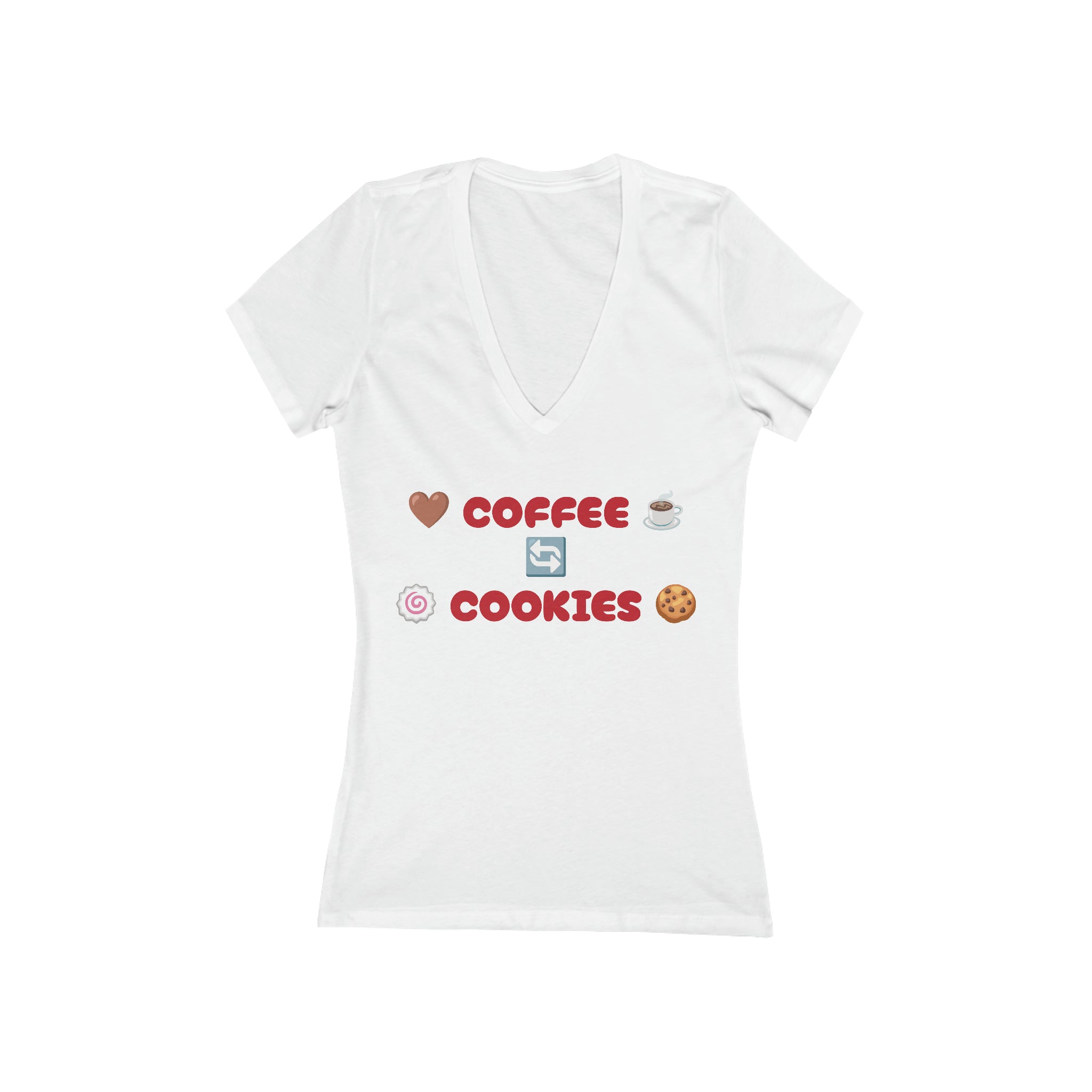 Women's Jersey Coffee Lover V-Neck Tee