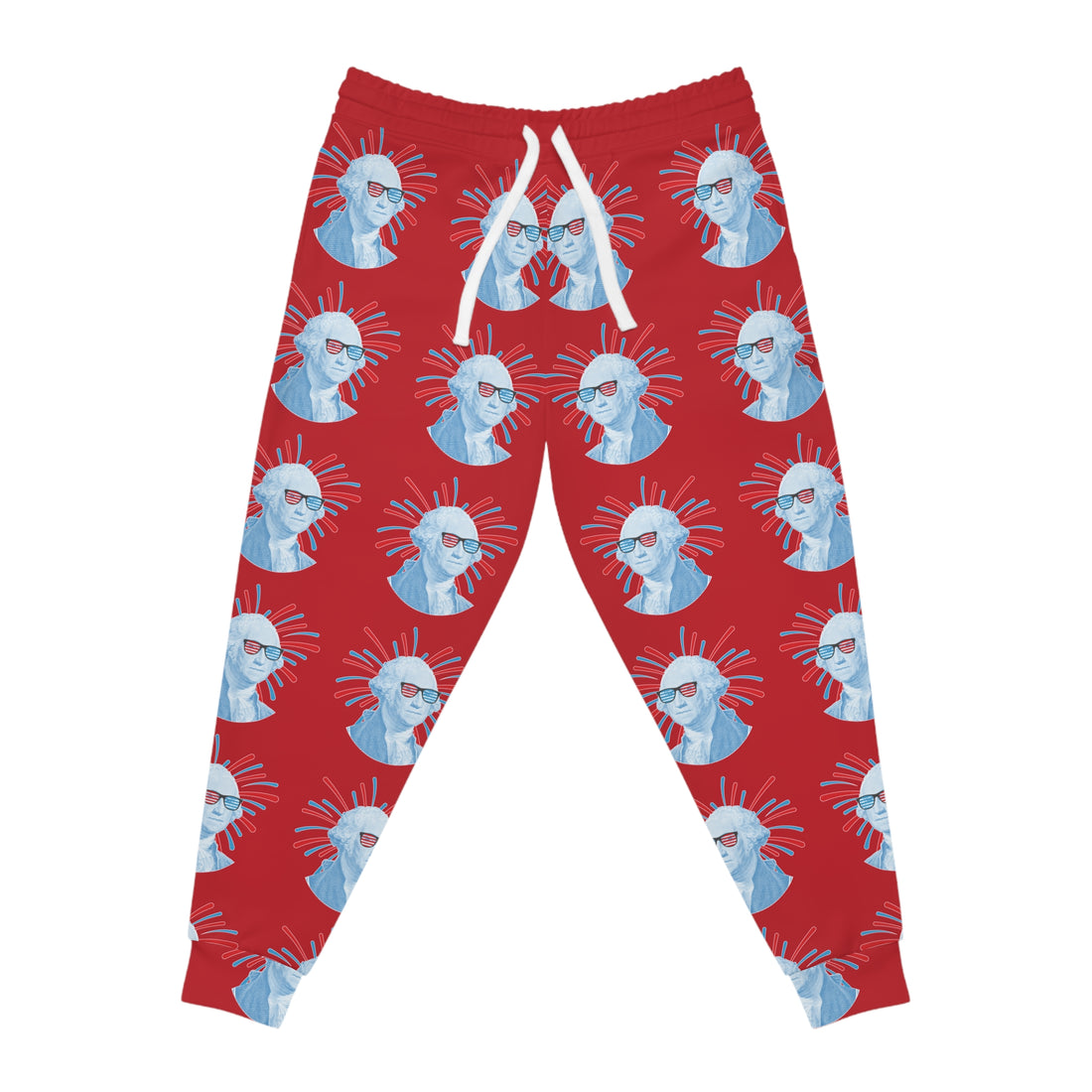 Red Unisex Washington AOP Joggers