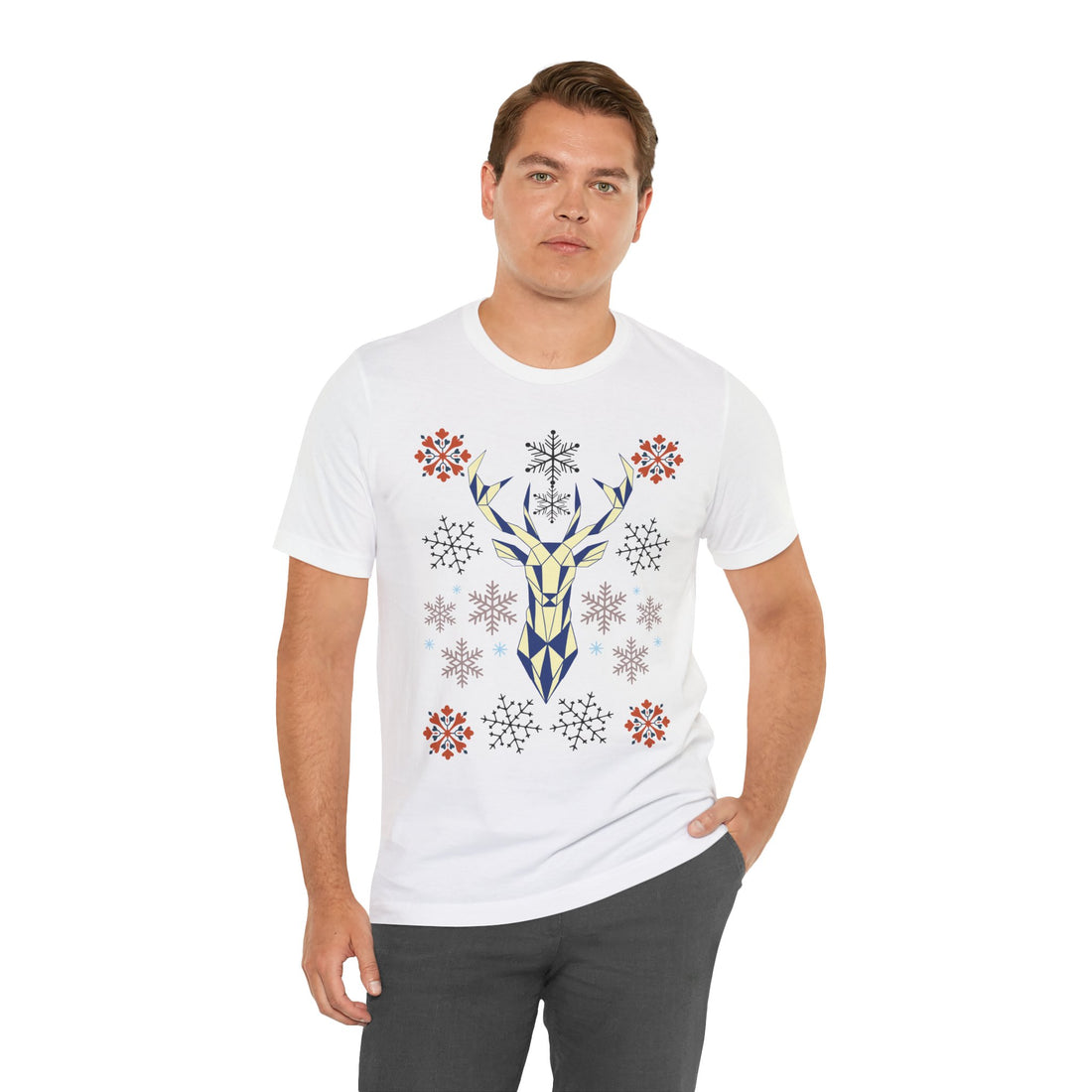 Stag Print Unisex Jersey Tee