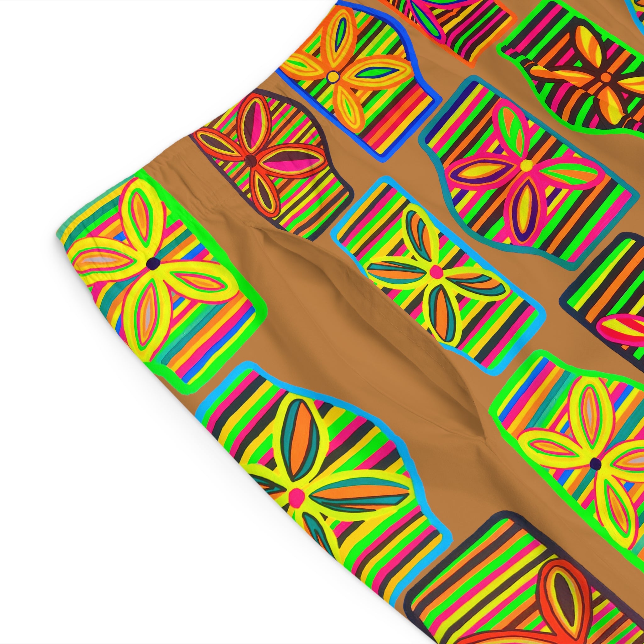 Tussock Deco Print Men's Board Shorts (AOP)