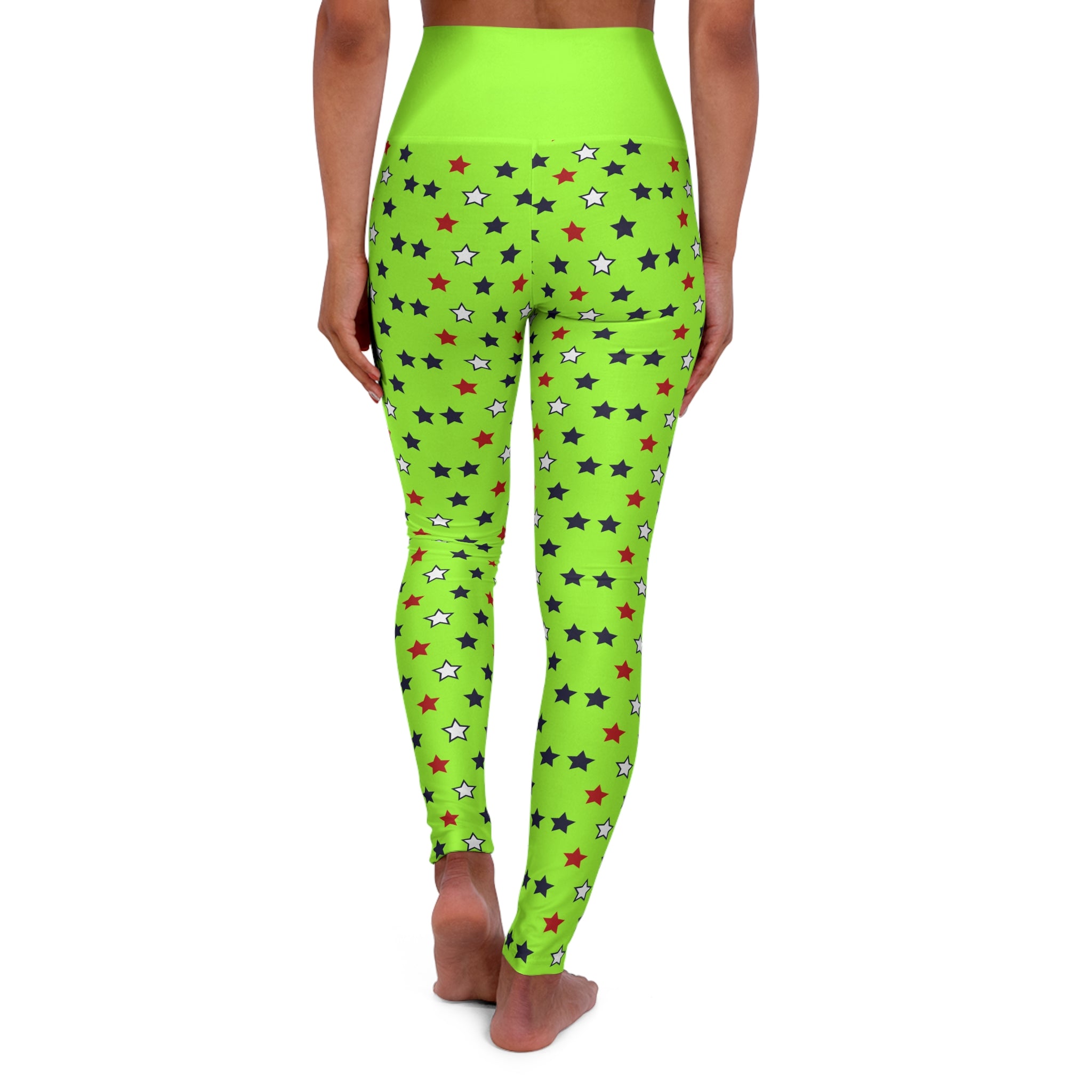 Lime Green Stargirl Yoga Leggings