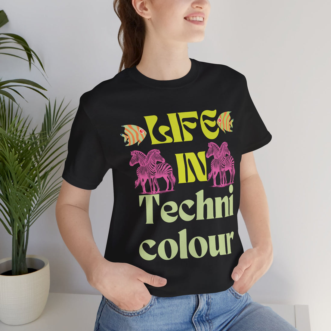 Life In Colour Typography Unisex Jersey Tee